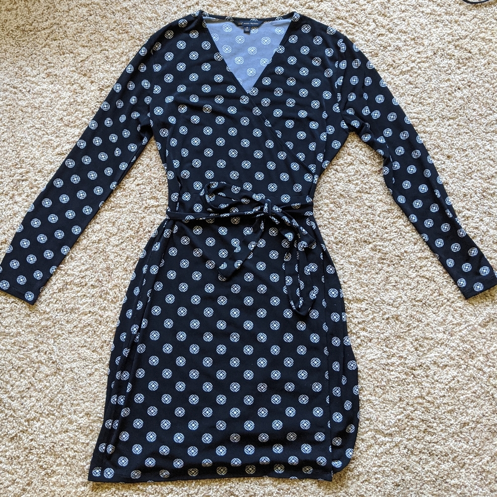 Brooks Brothers 346 Faux Wrap Dress size M